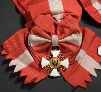 null Ensemble de grand-croix de l'ordre de la Couronne d'Italie:
- Croix du modèle...