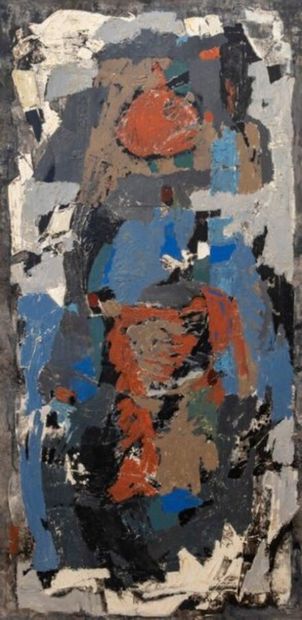 Marthe RAKINE (1906-1996) 
Composition abstraite...