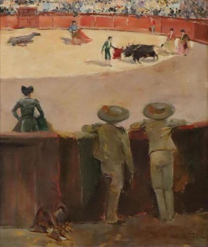 TRUCHET Abel (1857 - 1918) « La corrida »...