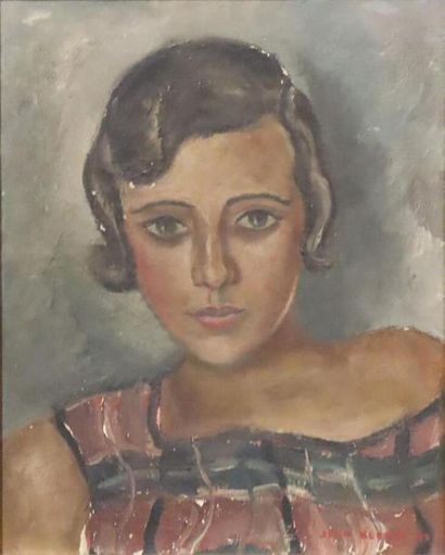 BERQUE Jean (1896 - 1954) « Portrait de jeune...