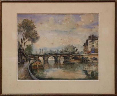 FRANK-WILL (1900 - 1950) « Le pont Neuf »...