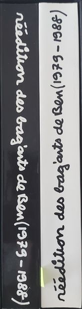 BEN - Reprints of Ben's art. 1979-1998, 2 volumes, Fondazione Mudima, Milan, 1991...