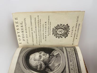  HOMERE. 
The Iliad, 3rd edition, Didot l'Aîné (Paris), 1787, 6 volumes (volume 2...