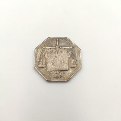 Louis-Philippe (1830-1848). Silver token...