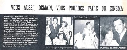  MICHEL GOMA HAUTE COUTURE - 1959 
ROBE DU SOIR en jersey de soie ivoire drapé à...