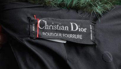  CHRISTIAN DIOR BOUTIQUE FOURRURE by Frédéric Castet - 1980s 
3/4 length coat in...