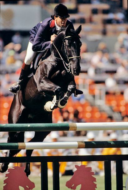 Séoul 1988. Pierre Durand et Jappeloup, saut...