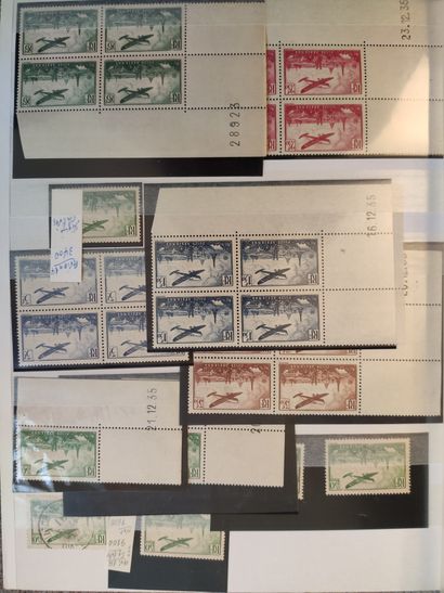 Airmail - Set of mint stamps, with and without hinges, including: no. 1 and no....