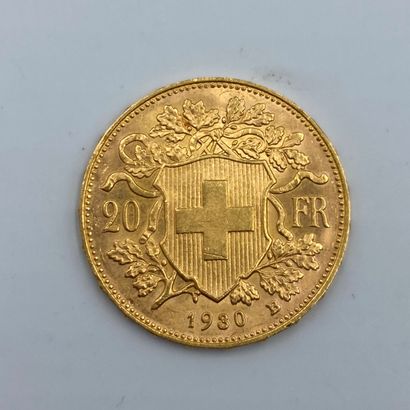  1 pièce de 20 francs suisses or