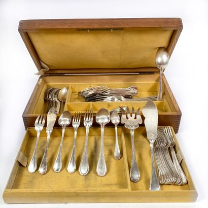 ERCUIS. Part of a silver plated cutlery set,...