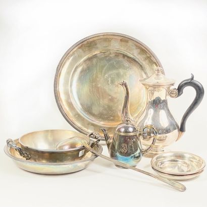 CHRISTOFLE.Silver plated lot comprising:...