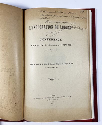  Kieffer, lieutenant 
L'Exploration du Logone 
Extrait du bulletin de la société...