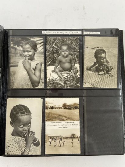 POSTCARDS Binder: Religious missions. 
-...