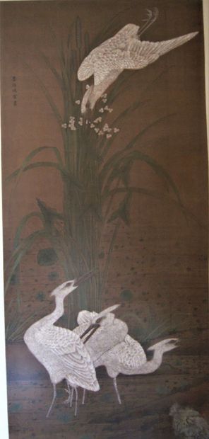 Lu Zhi (attributed to) 
Large painting decorated...