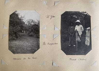  CONGO - OUBANGUI SANGA Hydrographic mission, 1910-1911. Album with about 220 silver...