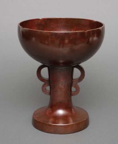 Vase en bronze - Nakajimi Yasumi (1905 -...