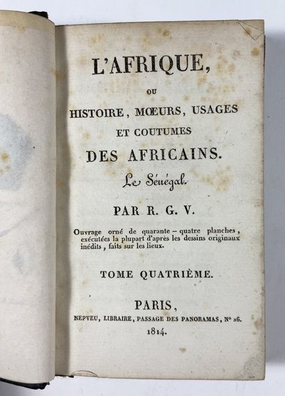 Geoffroy de Villeneuve, R. 
L'Afrique 
Paris,...