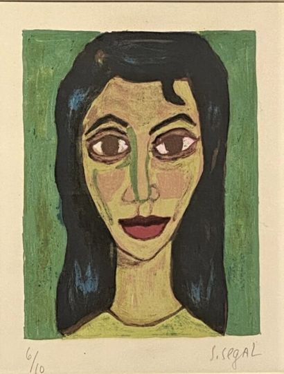 Simon SEGAL (1898-1969) 
Face of a woman...