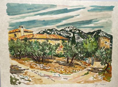 Yves BRAYER (1907-1990) 
Mediterranean landscape...