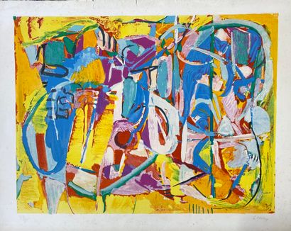 André LANSKOY (1902-1976) 
Composition 
Lithographie...