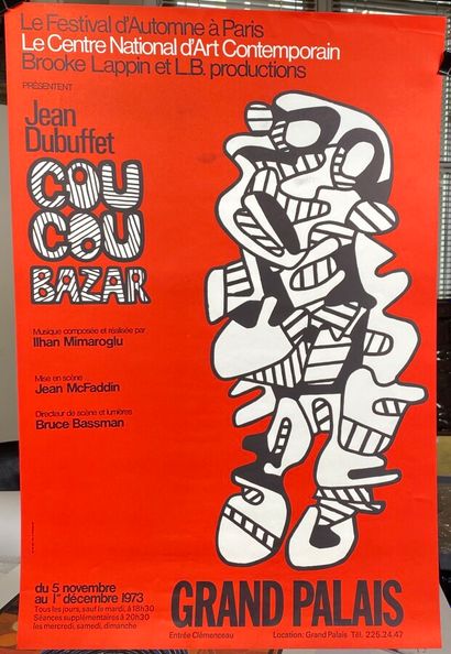 Jean DUBUFFET (1901-1985), 
Coucou Bazar,5 novembre-1er décembre 1973, Grand Palais...