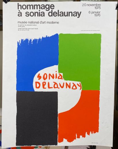  Sonia DELAUNAY (1885-1979) 
Hommage à Sonia Delaunay, Musée d'Art Moderne de la...