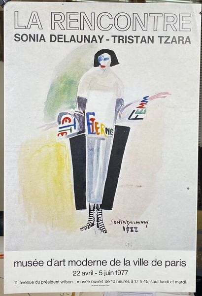  Sonia DELAUNAY (1885-1979) 
Danses concertantes, 1974 
Affiche lithographique en...