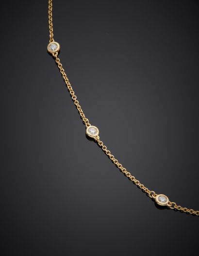 14-karat yellow gold (585‰) chain necklace,...