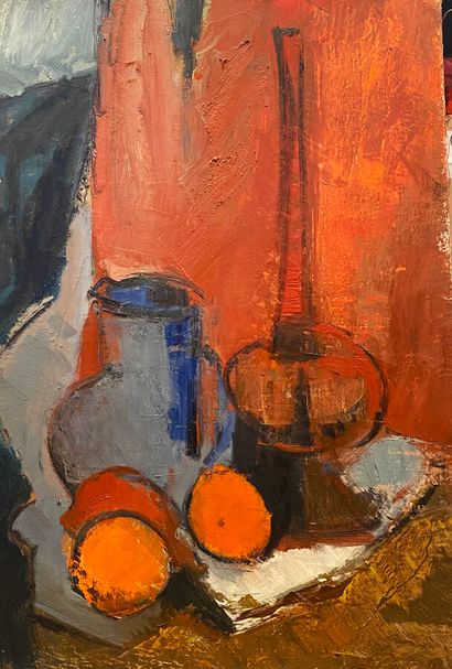 The merry-go-round; still life with oranges...