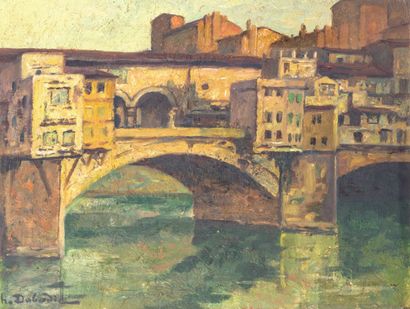 Henri DABADIE (1867-1949) 
Ponte Vecchio...