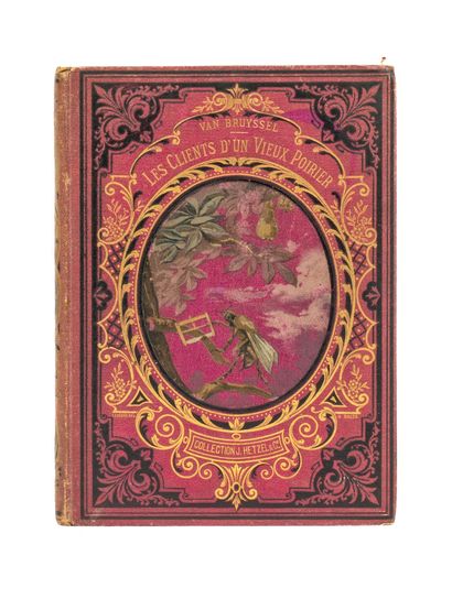  Les Clients d'un vieux poirier par Van Bruyssel. Ill. par Becker. Lilas. sd (1878)....