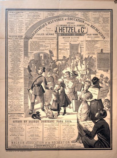 Affiche Hetzel pour les Étrennes 1880 dite...