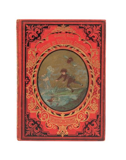  Histoire du véritable Gribouille par G. Sand. Ill. par M. Sand. Rouge. sd (1880)....