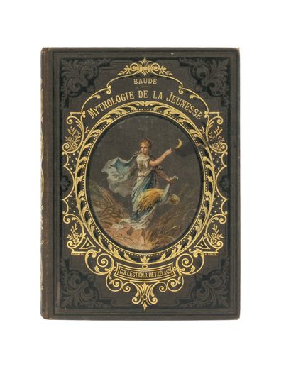  Mythology of youth by Louis Baudé. Ill. by G. Seguin. Grège foncé. sd (1878). Two...