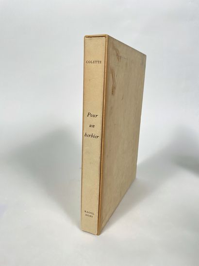 (Raoul DUFY) - Colette Pour un herbier. Aquarelles de Raoul Dufy, Mermod, Lausanne,...