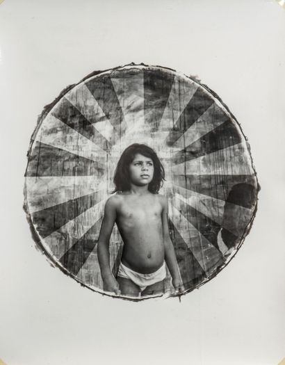 Louis JAMMES (1958-) Enfant Photographie en noir et blanc, au dos annotation « L.James...