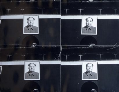 Andy WARHOL Mao Tse Toung (Mao Zedong) Photographies cousues, c. 1980 Ensemble de...
