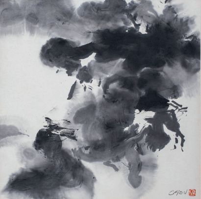 Chen WEINONG (1962-) Paysage , 2005 Encre de chine sur papier de riz, sceau de la...