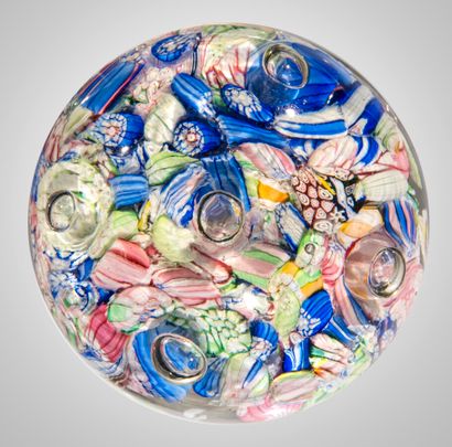 Clichy Appert.paperweight with polychrome...