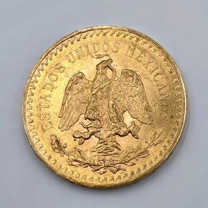  1 pièce de 50 pesos en or 1921 
Poids : 41g