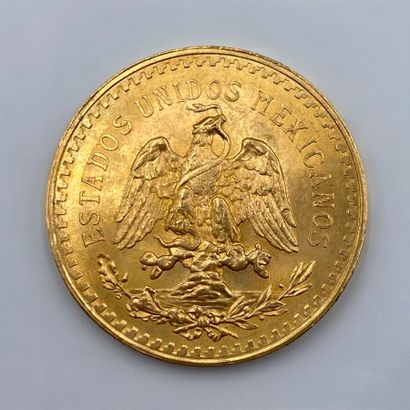 1 pièce de 50 pesos en or 1946 
Poids : 41g