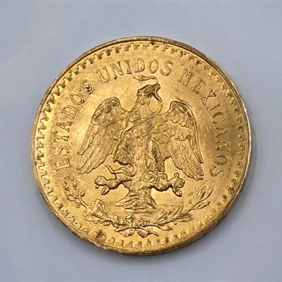  1 pièce en or de 50 pesos 1925 
Poids: 41g