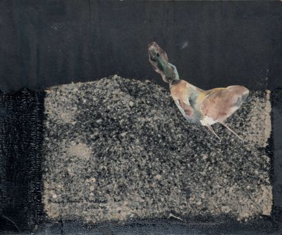 Slavko KOPAČ (1913-1995) Composition animalière Technique mixte et collage sur papier,...