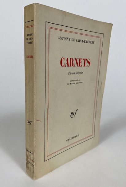  [De Saint-Exupèry Antoine:Carnet]Edité à Paris chez Gallimard. Broché,In8. Edition...