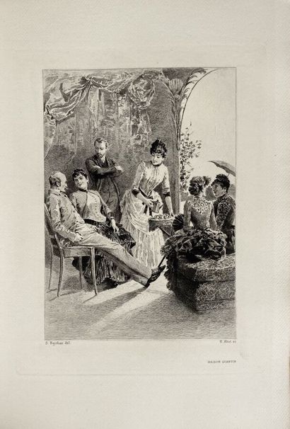  [Alphonse Daudet:Sapho].Edité à Paris par Maison Quantin en 1888.Broché,In12. Belle...