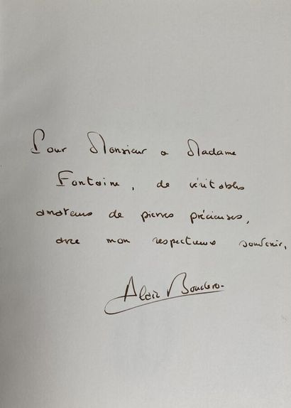  [Alain Boucheron:Le guide des pierres précieuses].Edité à Paris par Hachette en...