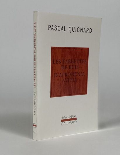 [Pascal Quignard:Les tablettes de buis d'Apronenia...