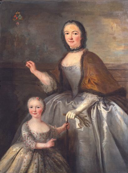 Marianne LOIR (Paris 1715 - 1769) 
Portrait...