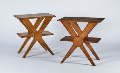 French work 1940 
Pair of side tables forming...