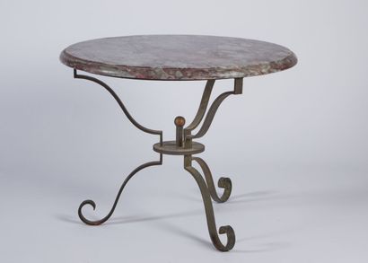 French work 1940 
Pedestal table with a circular...